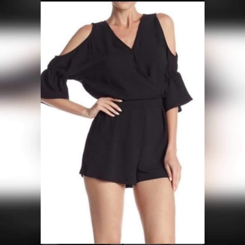 Zara Black Off-Shoulder Romper